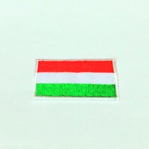 Hungary Flag Patch National Country Emblem Crest Badge Logo Small 1.2 x 1.8 I... - $15.89