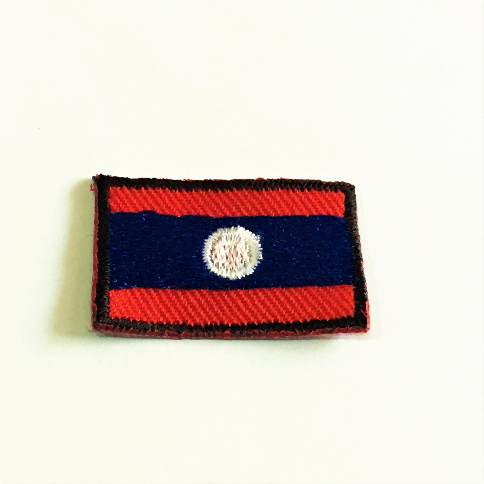 Primary image for Laos National Flags Country Patches Emblem 1.2" x 1.8" Iron On Embroidered Na...