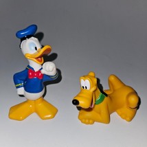 2 Disney Plastic Toy Figures Lot Donald Duck Pluto - £10.23 GBP