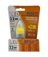 22W Equivalent Chandelier B11 E12 LED Light Bulb in 2700K Warm White Color - $7.11