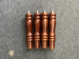 12 Inch Tall Wood Furniture Feet Round Sofa Legs ( Pack of 4 ) - $12.86