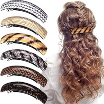 6 Pieces Hair Barrettes For Women Hair Clips Womens Hair Accessories Large Frenc - £15.81 GBP