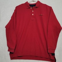 Orvis Men&#39;s Sweater Size L Large Dark Red Thick Cotton Long Sleeve Casual - $31.87