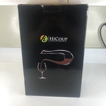 Wine Decanter Hand Blown Carafe Aerator Modern U Shape Crystal Glass By Hicoup - £22.18 GBP