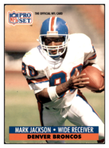 1991 Pro Set FACT Mobil Mark
  Jackson   S6 Denver Broncos Football
  Ca... - $0.50