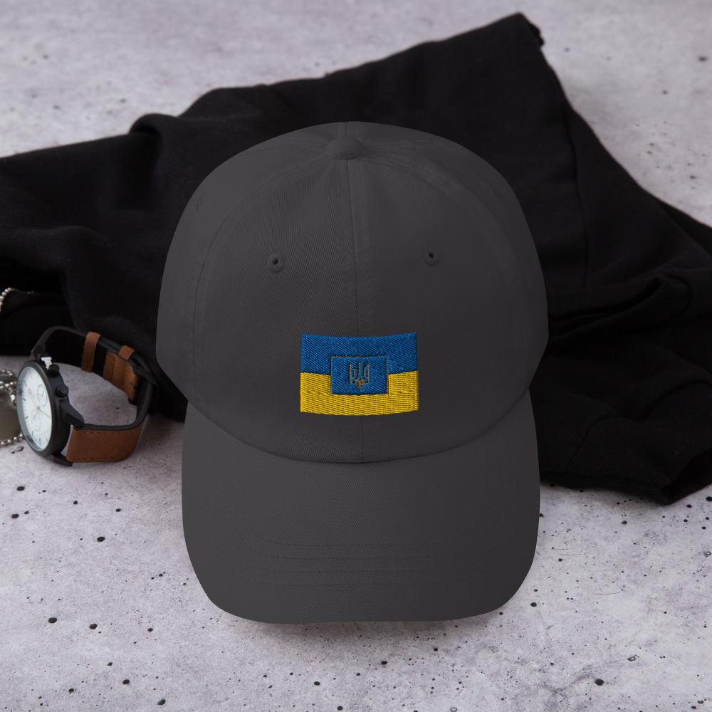 Ukraine Flag Hat Embroidery Classic Baseball Cap Ukraine Flag Gifts For Him.