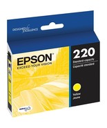 Genuine OEM Yellow Ultra Ink Cartridge Epson 220 WorkForce DuraBrite WF-... - $10.19