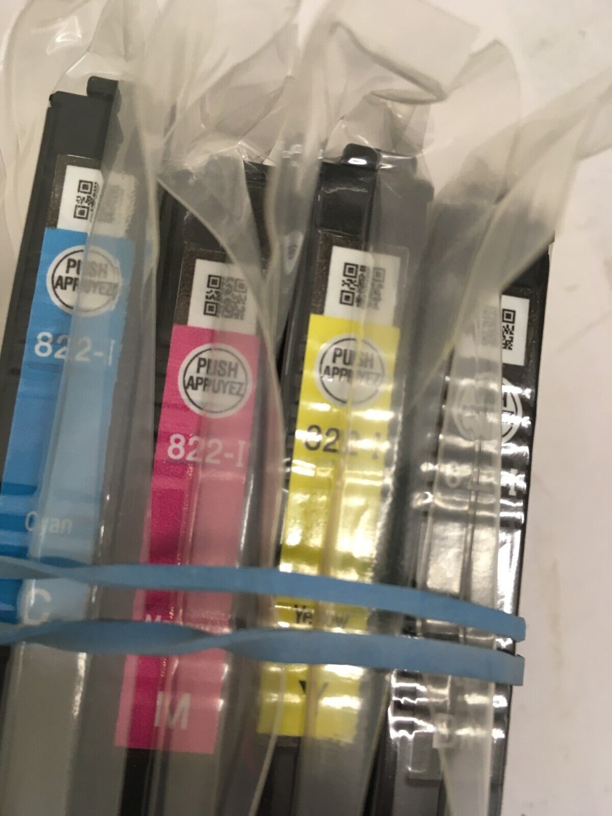 822-I magenta, cyan, yellow, black ink - $17.26