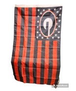 Georgia University Bulldogs Flag American Flag Black And Red 3x5 One Sided - $8.99