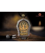 Buddha pendant. Guan Yin/ Chenrezig bodhisattva. Ghau, protection amulet - $848.00