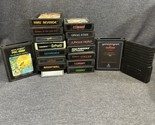 Vintage Atari Video Games Lot of 18 Mixed Titles &amp; Years - $26.62