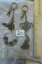 purse jewelry bronze color keychain backpack charms lot of 2 floral 20 - $7.59