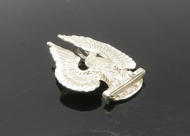 925 Sterling Silver - Vintage Diamond Cut Eagle Spread Wings Pendant - PT7275 - £25.62 GBP