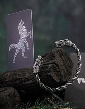 Viking Vintage Mens Dragon Totem Bangle Cuff Bracelet Twist Armband Gifts - £9.81 GBP