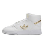 new men&#39;s 8 Adidas Originals Drop Step XL High Top White Gold Sneaker FW... - £47.05 GBP