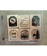Stampin&#39; Up 2006 Too Terrific Tags Set Of 6 ExCondition - £10.08 GBP