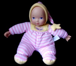 Madame Alexander Soft Body My First 1st Baby Doll Pink Stripe Vinyl Hand Face - £13.46 GBP