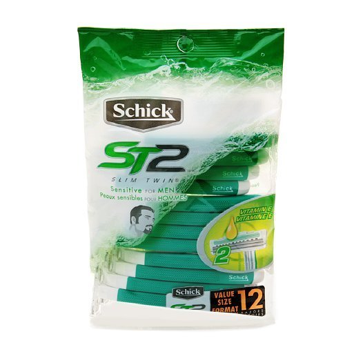 Schick Slim Twin Disposable Razors, Sensitive for Men 12 ea - $18.99