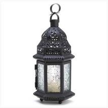 2 - Clear Glass Moroccan Candle Lanterns  - £24.96 GBP