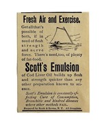 Scott&#39;s Emulsion Exercise Medicine 1894 Advertisement Victorian Medical ... - €17,14 EUR