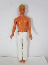 Ken Barbie 1968 Body Mattel and 1983 Head Molded Hair Malaysia White Pants - $9.89