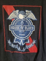 House Of Blues Dallas Shirt Adult XL Dark Grey Blue Ribbon Eagle - £13.51 GBP