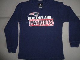 New England Patriots NFL Football 60-40 Thermal Long Sleeve Shirt Youth M NICE - £13.46 GBP