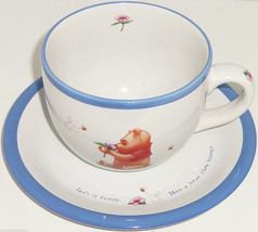 Disney Winnie the Pooh Coffee Mug Plate Saucer Simply Pooh - £19.87 GBP