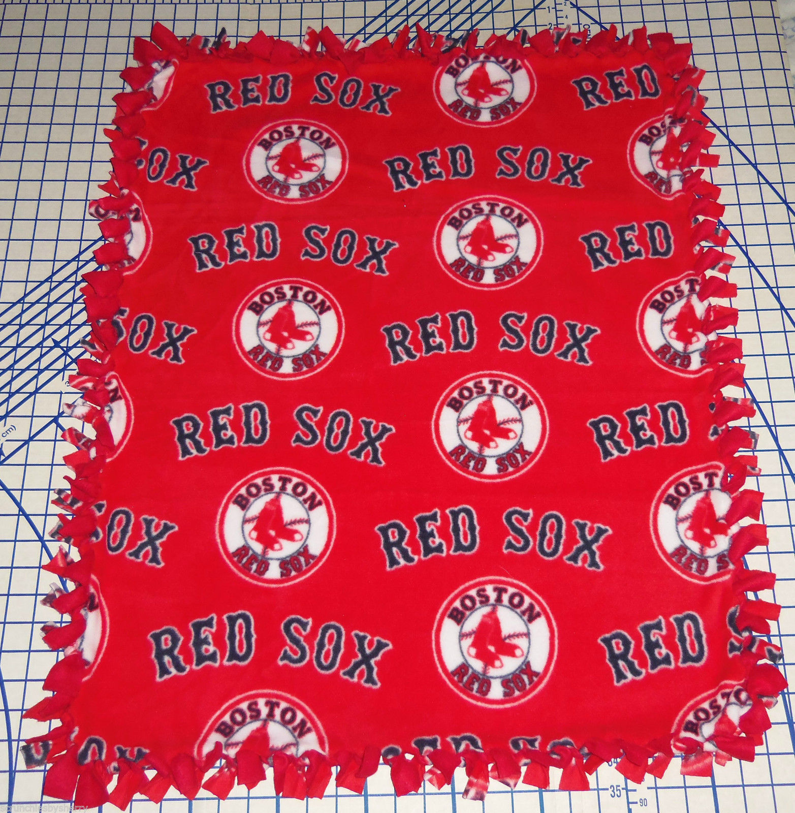 Boston Red Sox Red Fleece Throw Blanket  56" x 68"  MLB Baseball Adult Size - £117.64 GBP