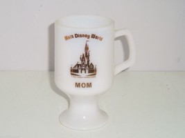 Walt Disney Productions Coffee Mug White Footed MOM Cup Mothers Day Vintage - £7.83 GBP