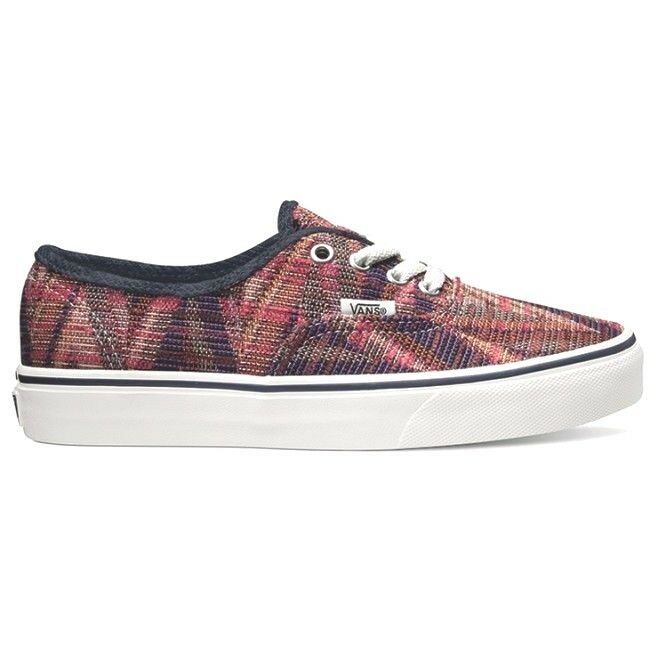 VANS Authentic Woven Chevron Pink True White Womens Size 5.5 Casual Snea... - $24.95