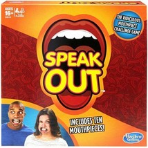 Hasbro C2018079 Speak Out Game Board with 10 Mouthpieces - £10.85 GBP