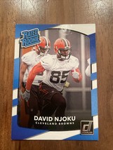 David Njoku 2017 Panini Donruss Rated Rookie Football #314 RC Cleveland Browns - £2.55 GBP