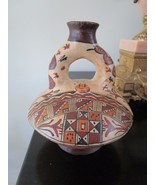 MEXICAN VESSEL SERPENTS HANDLE  RED TERRACOTA [SW2] - $168.35 CAD