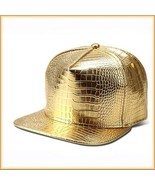  Unisex Hip Gold or Silver Embossed PU Leather Gator Skin Adjustable Bal... - £26.50 GBP