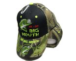 Me &amp; My Big Mouth Fishing Bass Camouflage Black Front Embroidered Cap Ha... - $9.88