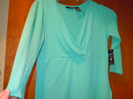 East 5th Small Petite Bahama Green Top Quarter Length Sleeve New With Tag - £7.07 GBP