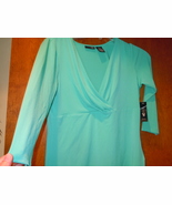 East 5th Small Petite Bahama Green Top Quarter Length Sleeve New With Tag - $12.24 CAD