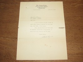 JOHN A. HEYDLER NL BASEBALL PRES SIGNED AUTO VINTAGE MARCH 1920 LETTER J... - £444.01 GBP