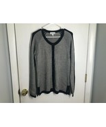 St John Sport Wool Blend Button Up Striped Sweater Women&#39;s Size P - €34,10 EUR