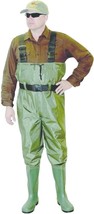 Caddis PVC Chest Waders Mens Size 12 with Wading Belt &amp; Durable PVC Boot... - £29.88 GBP