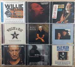 Willie Nelson CD lot x 9 Live And Kickin Troublemaker Run That By Me Song - $17.09