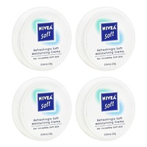 Nivea Soft, Refreshingly Soft Moisturizing Creme (0.84 Oz) (4 Pack) - £11.61 GBP