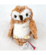 Douglas Cuddle Toys Lil&#39; Baby Owl Brown Cream 6&quot; Bird Stuffed Animal 4439 - $9.73