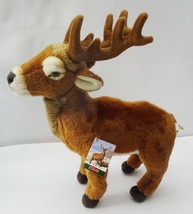 Stag 16&quot;plushie, gift wrapped or not, with engraved tag  or not - £31.45 GBP+