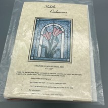 UNCUT Vintage Quilt Sewing Patterns, Stained Glass Floral 201 by Fran Ko... - $18.39