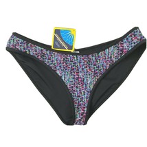 Fabletics Women&#39;s size Small Bajan Bikini Swim Suit Bottoms Black Multi NEW - £17.97 GBP