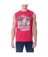 Faded Glory Men&#39;s Live Free Ride Fast Distressed Tank Top Red Size XL, XXL - £14.21 GBP
