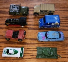 Lot of 8 Various Brands Cars Trucks Die Cast Matchbox Tank Played With Used - $12.99