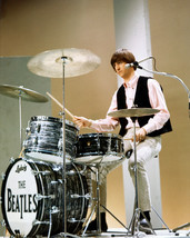 Ringo Starr The Beatles On Drums 16x20 Canvas Giclee - £55.35 GBP